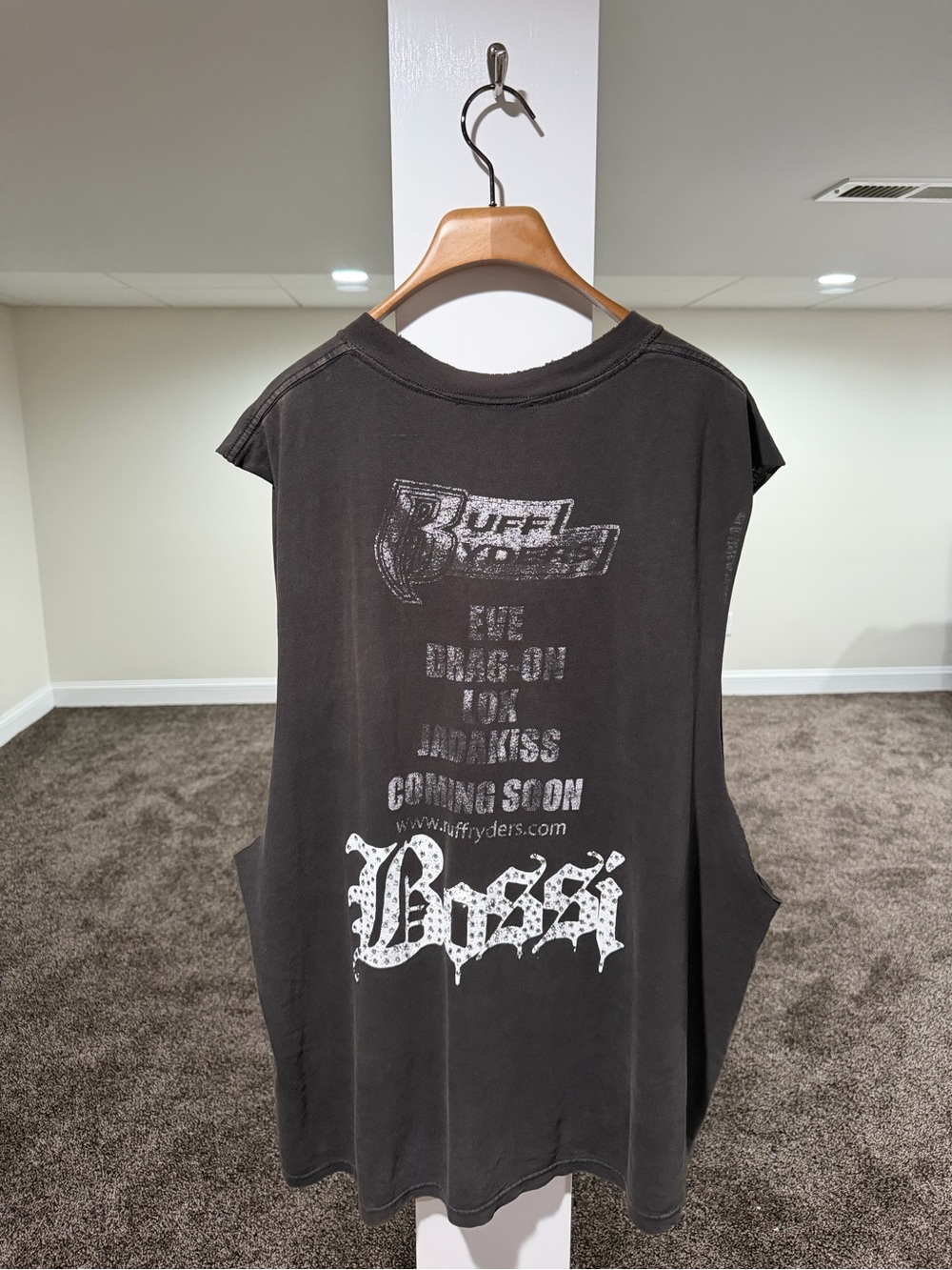 Bossi Rhinestone Embellished Vintage Styles P Ruff Ryders Rap Tee - Picture 3 of 16